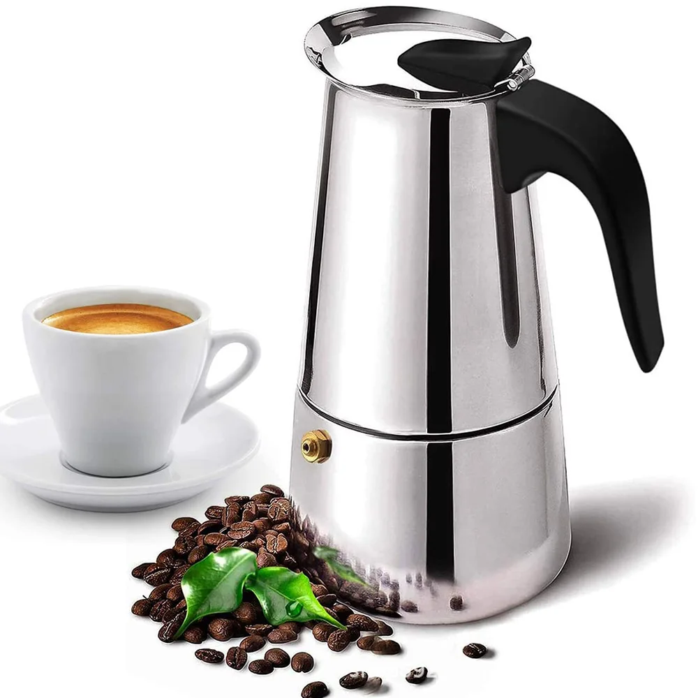 Premium Stainless Steel Moka C - Hero Coffee Equipment review and price