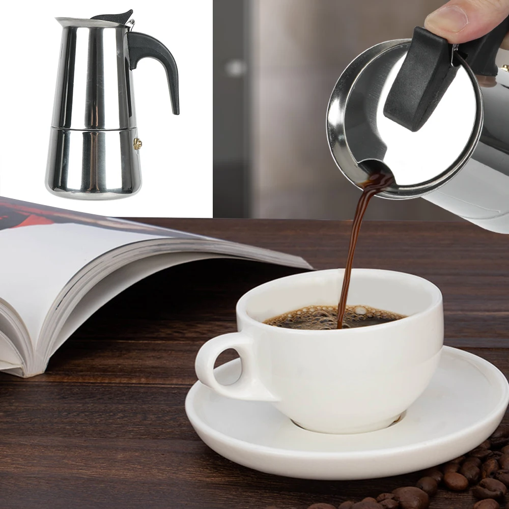 Premium Stainless Steel Moka C - Hero Coffee Equipment review and price