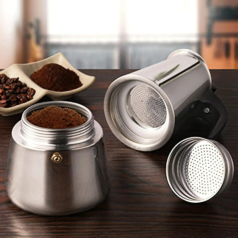 6 Cup Mocha Pot Stainless Stee - Hero Coffee Equipment review and price