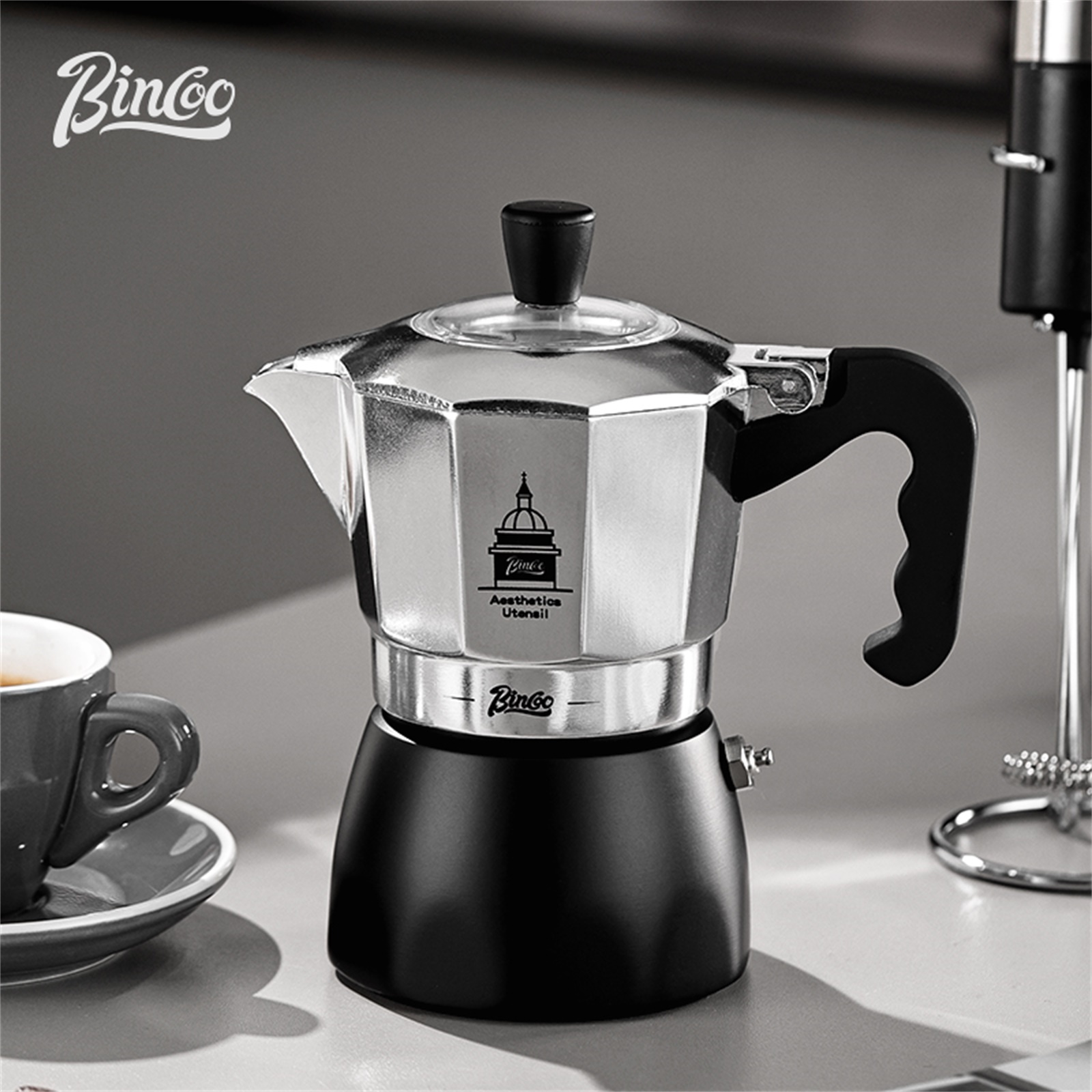 BINCOO Double Valve Moka Pot，E - Hero Coffee Equipment review and price