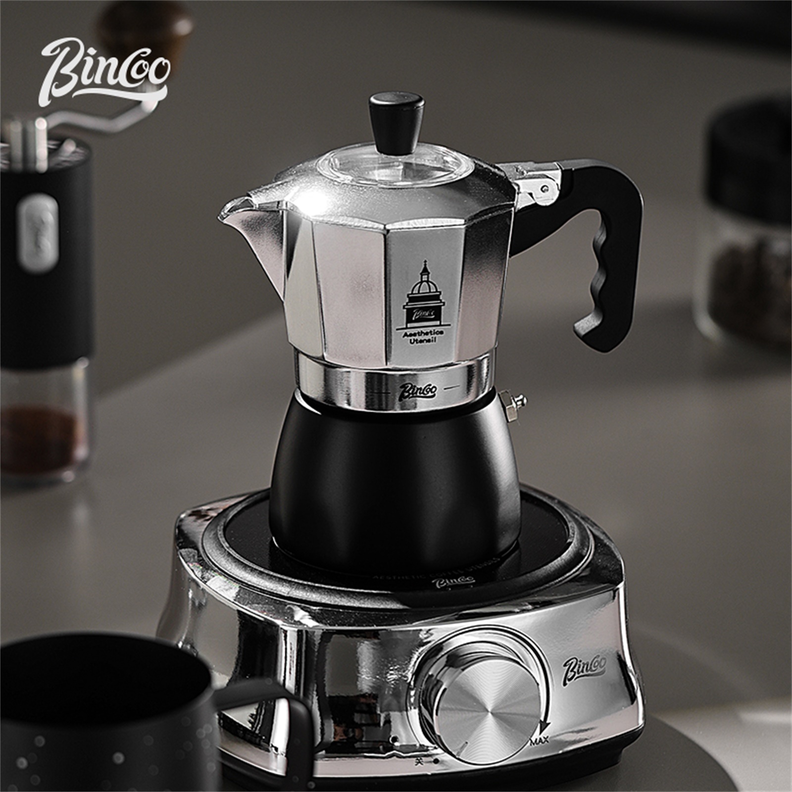 BINCOO Double Valve Moka Pot，E - Hero Coffee Equipment review and price
