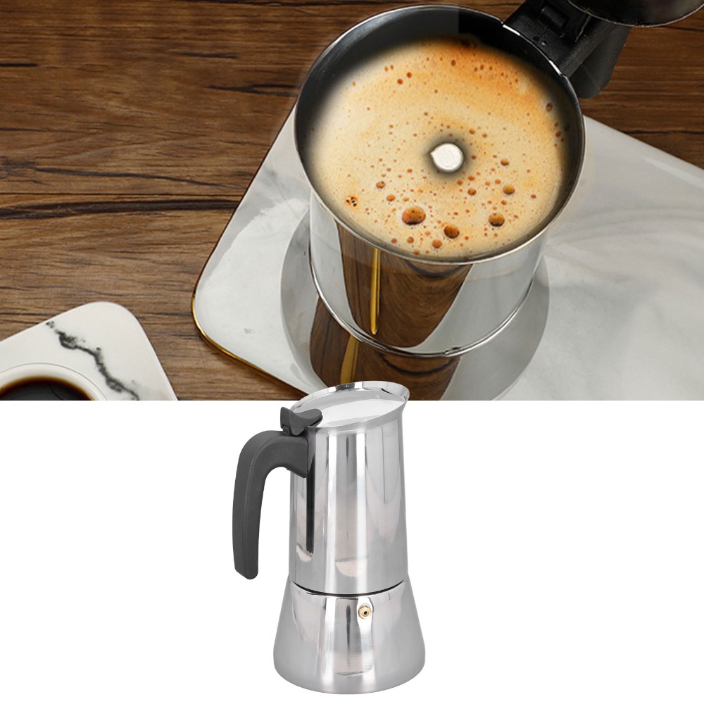 Stainless Steel Moka Pot Large - Hero Coffee Equipment review and price