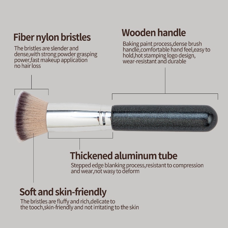 Flat Top Foundation Brush Dens - Group Head Brush review and price